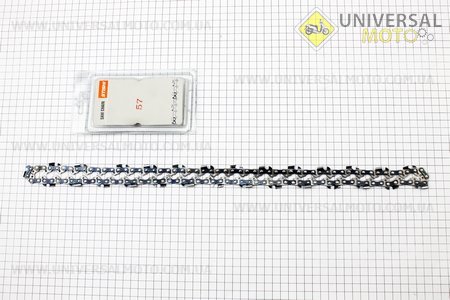 Цепь 3/8"-1,3mm-57зв. квадрат. зуб (на Partner-16"), упаковка STISHI