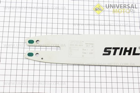 Шина 14"-1,3мм 3/8" 50зв длинной 39см, в упаковке, производство Китай. STIHL (Бензопила / UM2010-V85)