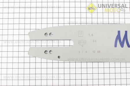 Шина 18 "-1,6мм 3/8" 64зв L = 51см, МОТОР СІЧ. Китай (Різне до бензопил / UM2011-V59)