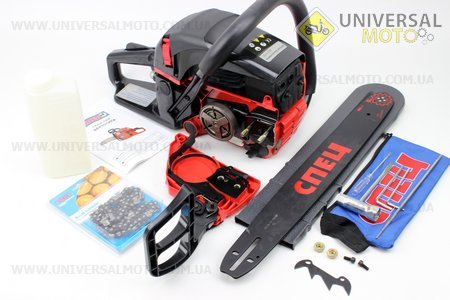 Бензопила СПЕЦ 62cc (3,0кВт, шина 18"), с подкачкой, плавный пуск