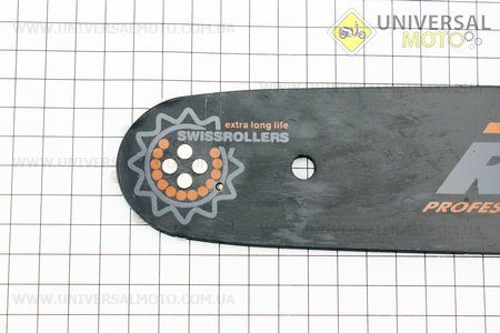 Шина 16 "-1,3мм 3/8" 56-57зв L = 45см, отвір натяжнака - овал. REZER (Різне до бензопил / UM2012-V54)