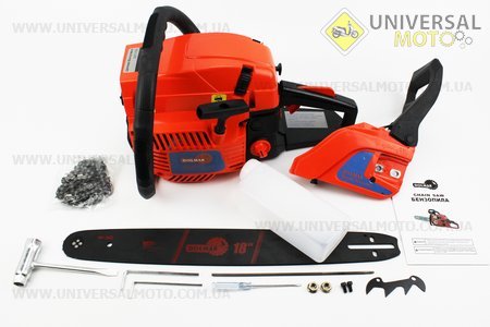 Бензопила DOLMAR 58cc (3,8кВт, шина 18"), с подкачкой, плавный пуск