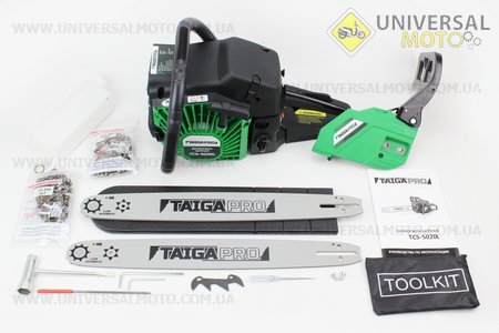 Бензопила TAIGA-PRO TCS-5020 52см3 (4,0кВт. шина 18"), с подкачкой, плавный пуск, (шина, цепь по 2 штуки ). Китай (Бензопила / UM2013-V87)