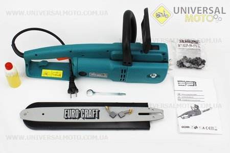 Электропила EURO CRAFT GC-280 (2,4кВт. шина 16"). Китай (Бензопила / UM2013-V97)
