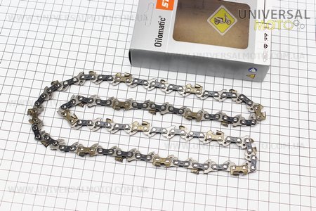 Цепь 3/8"-1,3мм-50 звеньев грань. зуб PD3 (на Stihдлинной 180-14") Оригинал, твёрдохромное покрытие режущего зуба. STIHL (Бензопила / UM2014-V38)