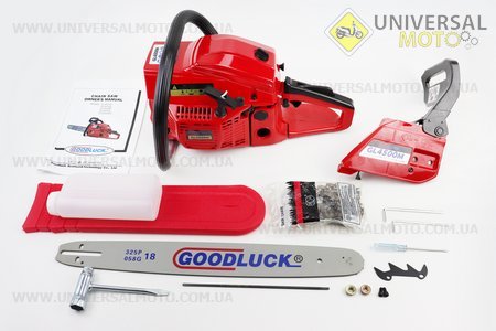 Бензопила GoodLuck GL4500M 45cc (2кВт. Шина 18 ", ланцюг 325-1,5-72зв. круглий зуб). GoodLuck (Різне до бензопил / UM2015-V28)