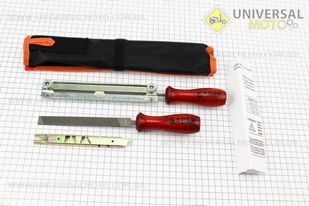 Набор инструмента для заточки цепи 4,8мм, комплект 3 штуки. SABER (Бензопила / UM2015-V76)