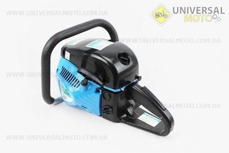 Бензопила DNEPRO 52см3 (3,3кВт, шина 16"-2 штуки широкая, цепь 325-1,5мм-66 звеньев круг. зуб-2 штуки), плавный пуск. Крышка стар. и тор. - металл. DNEPRO (Бензопила / UM2015-V88)