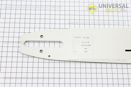 Шина 18"-1,6мм 3/8" 66зв длинной 53см (подходит на STIHL MS-290/310/390/360/361/362/440/441/460/650/660). SABER (Бензопила / UM2015-V98)