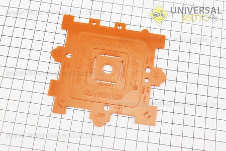 Шаблон для визначення параметрів пильних ланцюгів, оригінал (00008934105). STIHL (Різне до бензопил / UM2016-V08)