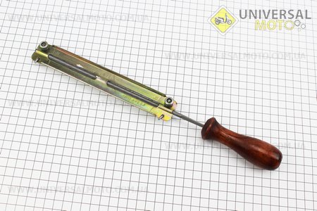 Напильник с рукояткой (дерево) + планка, комплект 5,2мм. SABER (Бензопила / UM2016-V26)