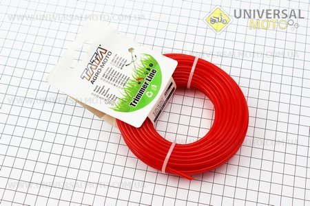 Леска диаметром 3,0мм, 15м "круг". Китай (Триммер / UM2020-V19)