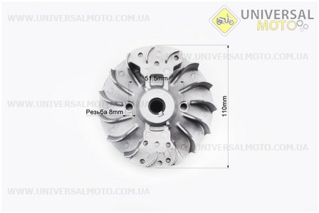 Ротор магнето 1E40F-1E44F (можливий наліт). Китай (Запчастини для триммера / UM2020-V34)