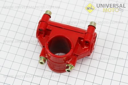 Кріплення ручок до труби Ø26мм комплект, червоне. Китай (Запчастини для триммера / UM2020-V81)