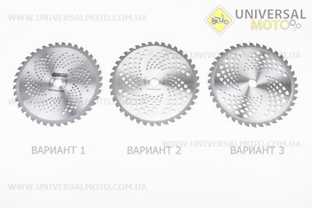 Ніж ріжучий 40Тх255мм побідитові зуби. Китай (Запчастини для триммера / UM2021-V20)