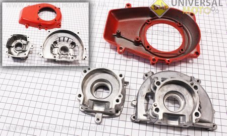 Картер для мотокосы 1E34F (три детали). Китай (Триммер / UM2021-V25)