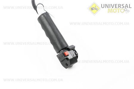 Ручка газу + трос (курок "важель", з трубою, цільна). Китай (Запчастини для триммера / UM2021-V58)