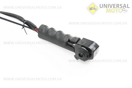 Ручка газу + трос (курок "важель", з трубою, цільна). Китай (Запчастини для триммера / UM2021-V58)