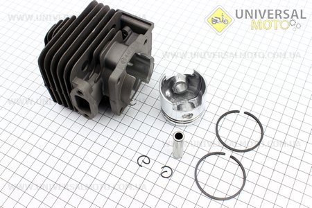 Цилиндро поршневой комплект (цпг) 44мм (палец 10мм) "черный". WOODMAN (Триммер / UM2021-V92)