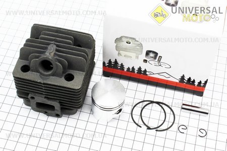 Циліндро поршневий комплект (ЦПГ) 34мм "чорний". WOODMAN (Запчастини для триммера / UM2021-V96)