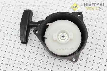 Стартер в зборі 3 отвори 70,0х70,0мм "Метелик - 2 зацепи" 328F. Китай (Запчастини для триммера / UM2024-V77)