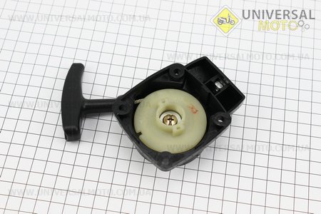 Стартер в зборі 4 отвори 50,0х50,0мм "Метелик - 2 зацепи" 34F. Китай (Запчастини для триммера / UM2024-V78)