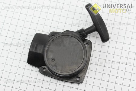 Стартер в зборі 4 отвори 50,0х50,0мм "Метелик - 2 зацепи" 34F. Китай (Запчастини для триммера / UM2024-V78)