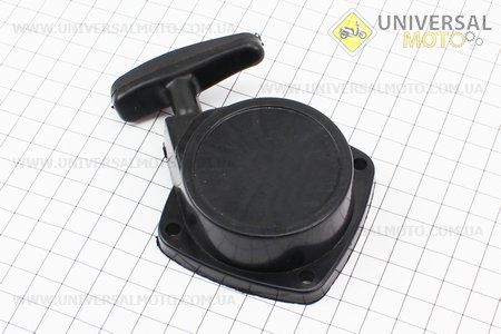 Стартер в зборі 4 отвори 50,0х50,0мм "Метелик - 2 зацепи". Китай (Запчастини для триммера / UM2024-V96)