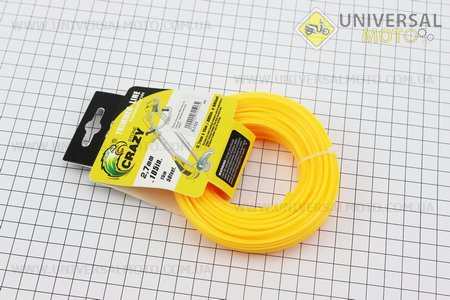 Волосінь косильна d = 2,7мм, 15м "зірка". Китай (Запчастини для триммера / UM2025-V51)