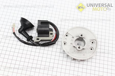 Ротор магнето 1E32F + котушка запалювання комплект. Китай (Запчастини для триммера / UM2026-V52)