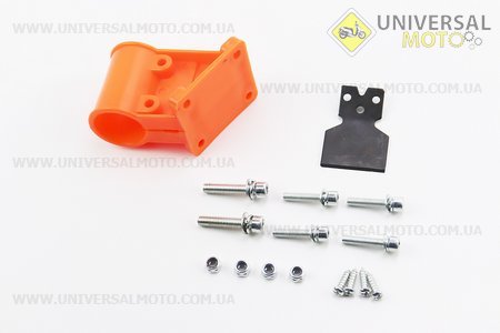 Кріплення захисту ножа до труби Ø28мм в зборі. Китай (Запчастини для триммера / UM2026-V61)