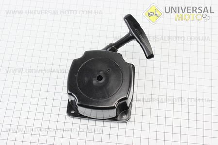 Стартер в сборе 4 отверстия 66,5х66,5мм "Плавный пуск - 4зацепа", диаметром зацепа=39мм Тип №3. Китай (Триммер / UM2026-V66)