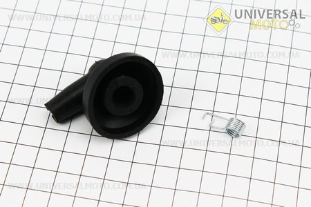 Ковпачок свічки "люлька" + пружина 1E40F-1E44F. Китай (Запчастини для триммера / UM2026-V73)