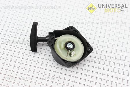 Стартер в сборе 4отв. 55,0х55,0мм "Проволока - 1зацеп". Китай (Триммер / UM2027-V53)