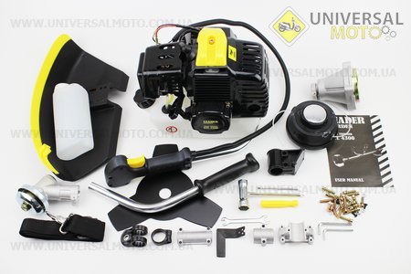 Триммер (мотокоса) LEADER GTL4300 - 4,2кВт (шпуля "металичеcкий нос" + нож 3Т, труба диаметром 26мм). LEADER (Триммер / UM2027-V70)