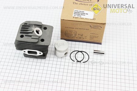 Циліндро поршневий комплект (ЦПГ) 35мм (палець 10мм) "чорний" Stihl FS-120. SABER (Запчастини для триммера / UM2028-V05)