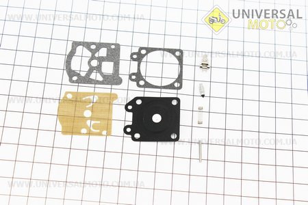 Ремонтный, комплект карбюратора ОLEO MAC SPARTA 37/38/42/44, 8 деталей. Китай (Триммер / UM2028-V19)