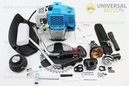 Тример (мотокоса) Makita GT4800 - 4.8кВт (шпуля "металічеcкій ніс" + ніж 3Т-1шт, 40Тпобедіт-1шт, труба Ø28мм). Китай (Запчастини для триммера / UM2028-V36)