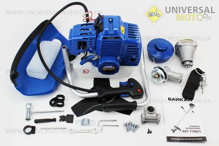 Триммер (мотокоса) БАЙКАЛ GGT7700 - кВт (шпуля + нож 3Т, труба диаметром 26мм). Китай (Триммер / UM2028-V37)