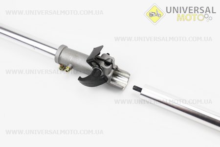 Вал приводний "розбірні" (шток, штанга) ø8мм 9 шліців в зборі з трубою Ø26мм L = 1520мм. Китай (Запчастини для триммера / UM2028-V38)