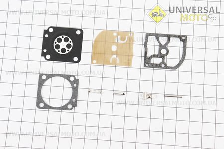 Ремонтний комплект карбюратора Stihl FS-250/400/450, 8 деталей. Китай (Запчастини для триммера / UM2028-V58)