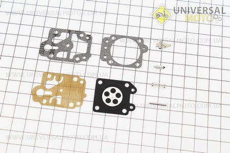 Ремонтний комплект карбюратора ОLEO MAC SPARTA 25, 8 деталей. Китай (Запчастини для триммера / UM2028-V60)