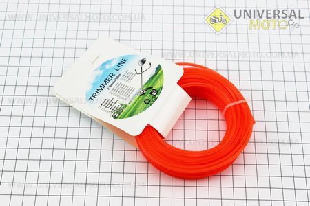 Волосінь косильна d = 2,4мм, 15м "зірка". Китай (Запчастини для триммера / UM2029-V20)