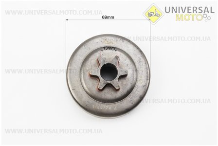 Тарелка сцепления "звезда" 3/8-6 MS-170/171/180/181/190T/191T/210/211/230/250 (сварная). NOKER (Бензопила Stihl / UM2031-V16)