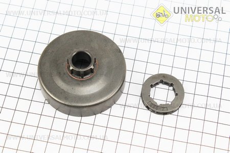 Тарелка сцепления + звезда 325-7 Husqvarna-137/142/325, OLEO MAC 941, JONSERED. Китай (Бензопилы Husqwarna / UM2041-V27)