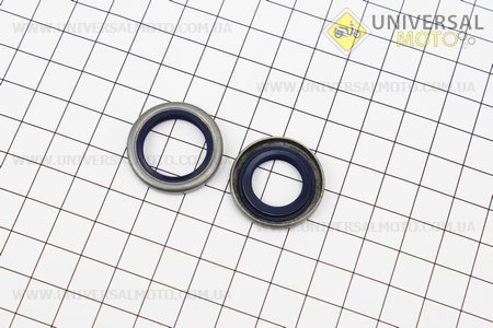 Сальник (15x26x4 + 18,4x26,4x3,6) комплект 2шт 362/365/372. Китай (Запчастини до бензопили HUSQWARNA / UM2042-V16)