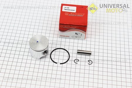 Поршень, палець, кільце, комплект мод.345 42мм (палець 10мм). AKME (Запчастини до бензопили HUSQWARNA / UM2042-V57)