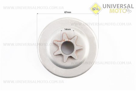 Тарілка зчеплення "зірка" 325-7 Husqvarna-136/137/141/142/235/240/325, Partner-365, OLEO MAC 941, JONSERED, POULAN + сепаратор. WINZOR (Запчастини до бензопили HUSQWARNA / UM2043-V62)