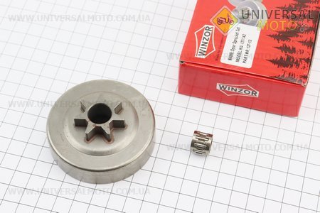 Тарілка зчеплення "зірка" 325-7 Husqvarna-136/137/141/142/235/240/325, Partner-365, OLEO MAC 941, JONSERED, POULAN + сепаратор. WINZOR (Запчастини до бензопили HUSQWARNA / UM2043-V62)