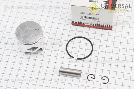 Поршневий комплект (поршень, кільця, палець) 3800 39мм (палець 10мм). WOODMAN (Запчастини до бензопили GoodLuck / UM2050-V89)